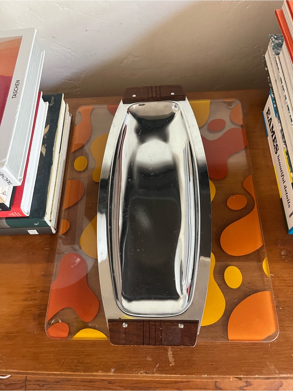 MCM Kromex chrome serving tray